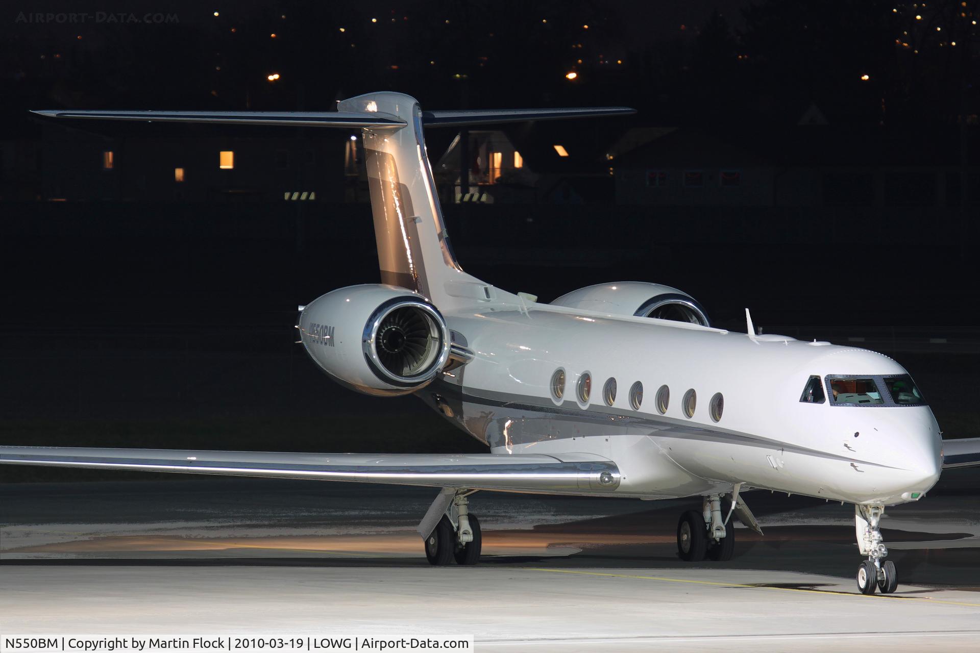 N550BM, 2007 Gulfstream Aerospace GV-SP (G550) C/N 5171, .