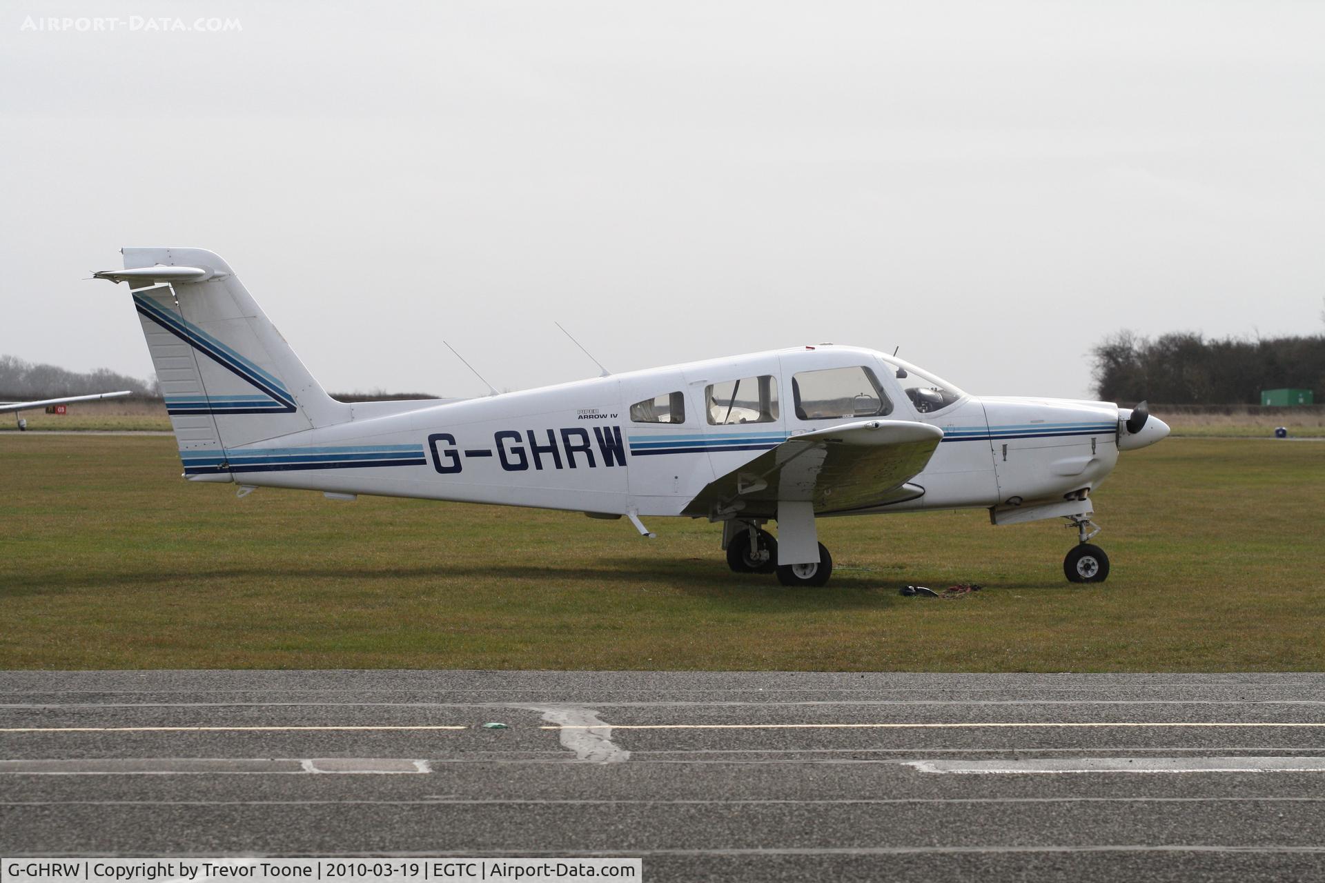 G-GHRW, 1979 Piper PA-28RT-201 Arrow IV C/N 28R-7918140, PA-28RT-201, c/n: 28R-7918140