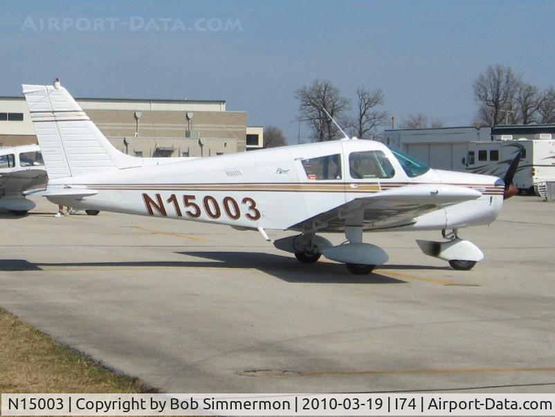 N15003, 1972 Piper PA-28-140 C/N 28-7225548, On the ramp at Urbana, Ohio