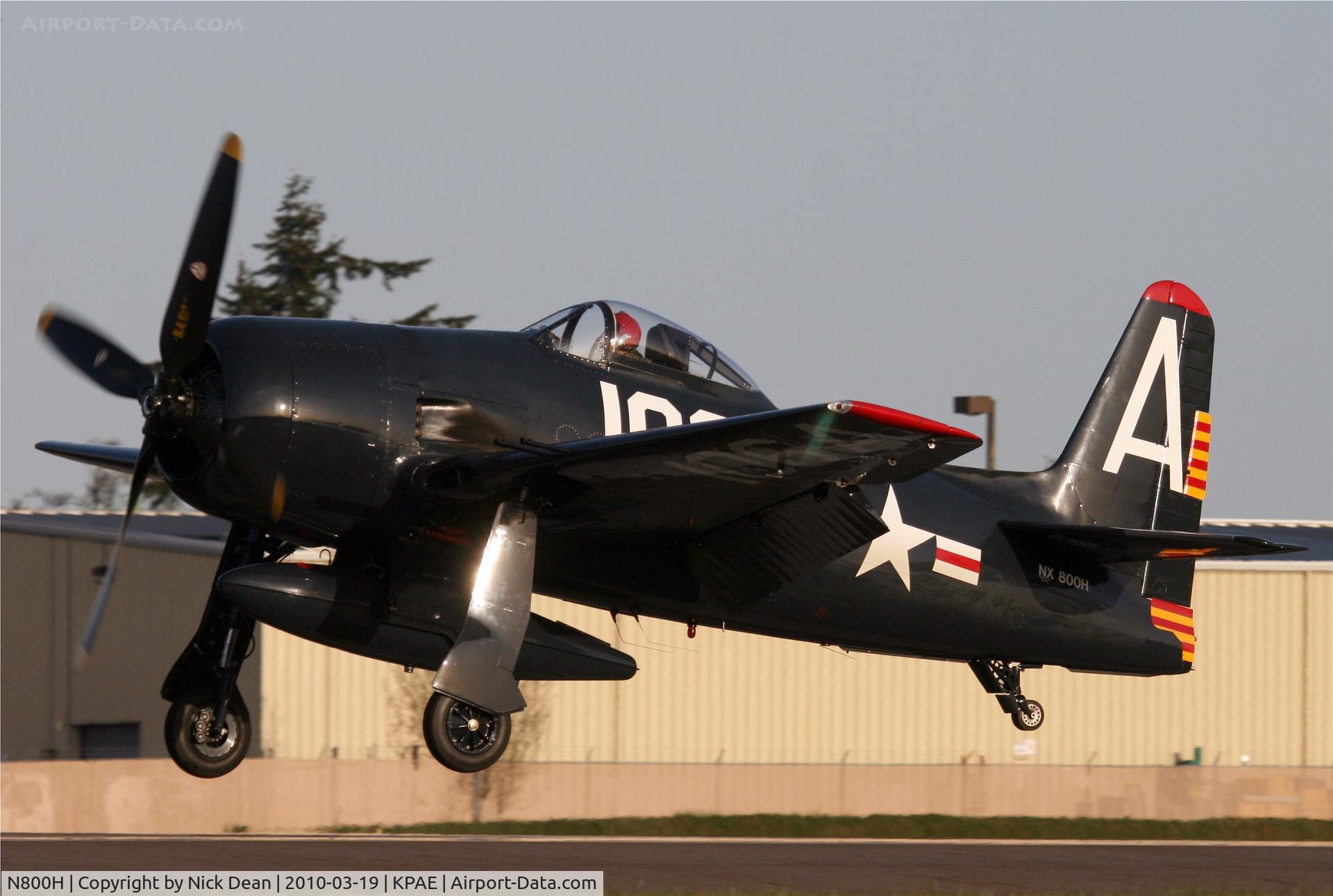 N800H, 1949 Grumman F8F-2 (G58) Bearcat C/N D.1126, KPAE