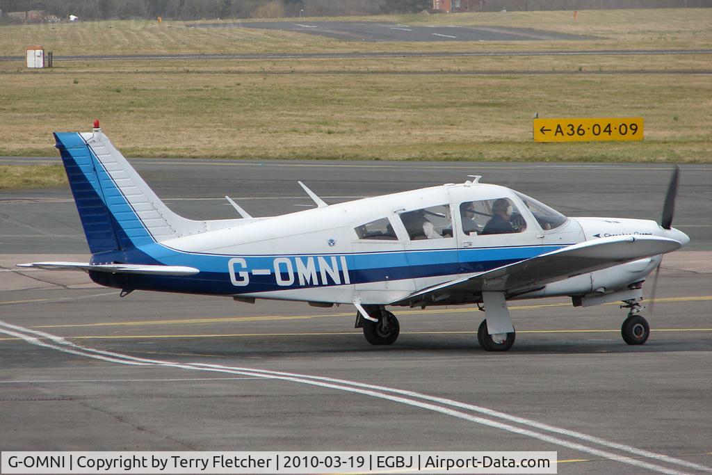 G-OMNI, 1973 Piper PA-28R-200-2 Cherokee Arrow II C/N 28R-7335130, Based  Piper PIPER PA-28R-200-2 at Gloucestershire (Staverton) Airport