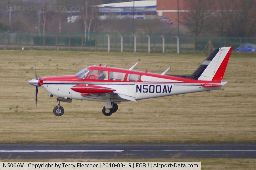 N500AV, 1969 Piper PA-24-260 Comanche C/N 24-4805, 1969 Piper PA-24-260 landing at Gloucestershire (Staverton) Airport