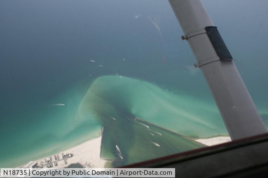 N18735, 1972 Cessna 150L C/N 15074073, Cessna N18735 Over Harbor Inlet