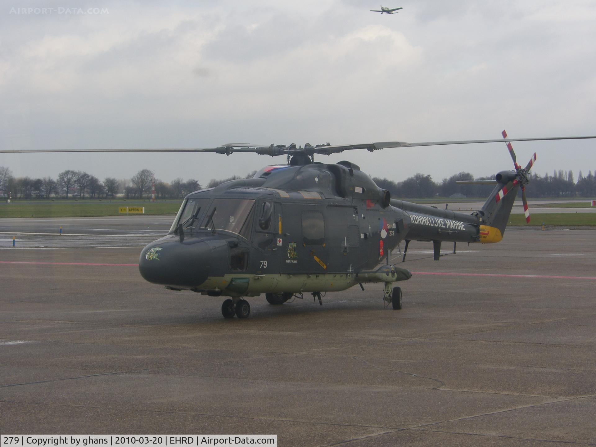 279, Westland SH-14D Lynx C/N 198, Lynx Sh.14 Kon.Mar. @ Rotterdam The Hague Airport