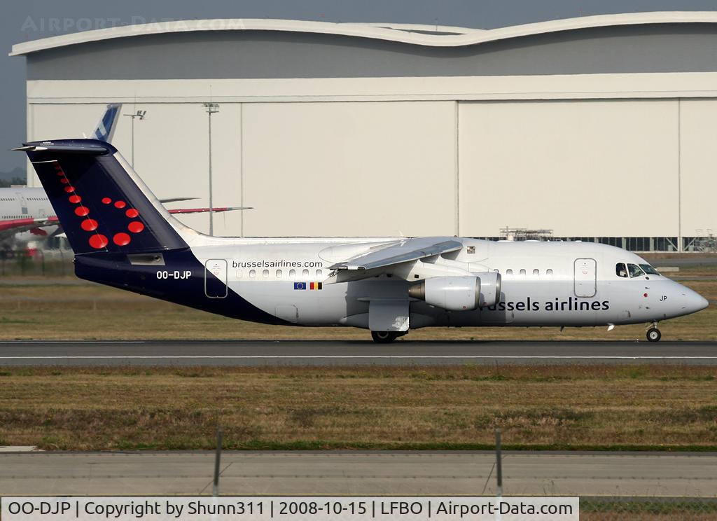OO-DJP, 1996 British Aerospace Avro 146-RJ85 C/N E.2287, Landing rwy 14R