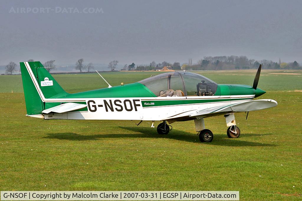 G-NSOF, 1999 Robin HR-200-120B C/N 334, Robin HR-200-120B at Peterborough/Sibson Airfield in 2007.