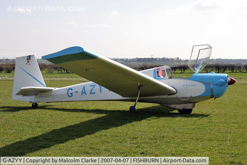 G-AZYY, 1972 Slingsby T-61A Falke C/N 1770, Slingsby T-61A Falke at Fishburn Airfield in 2007.