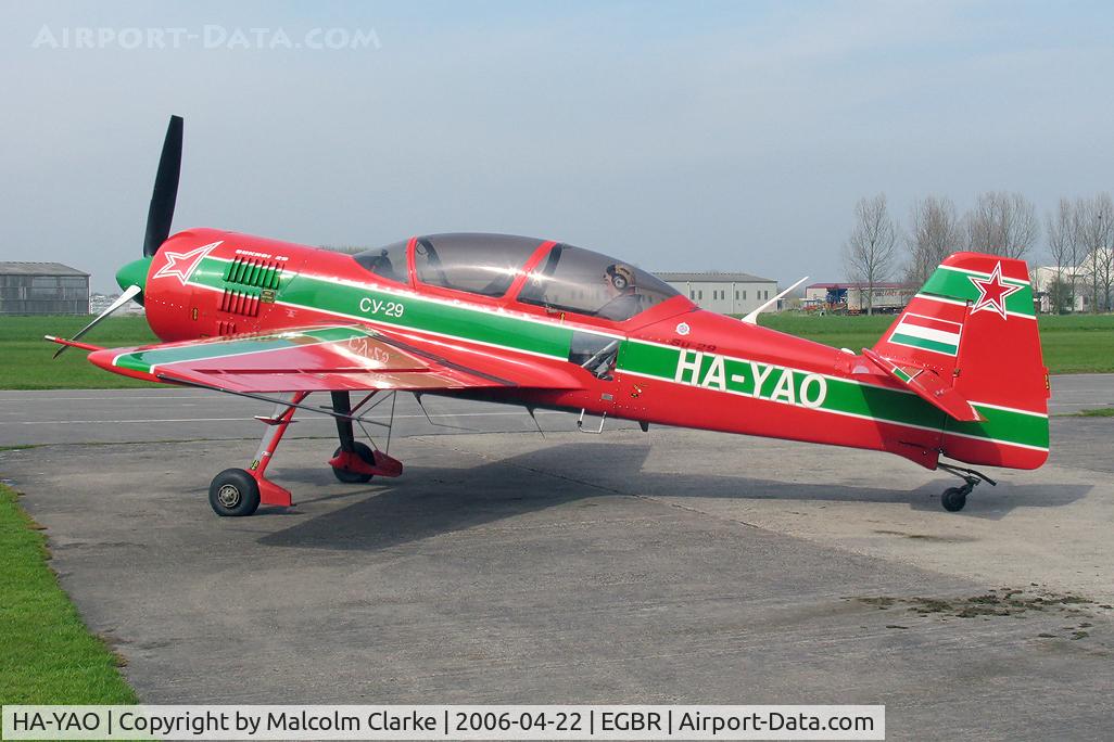 HA-YAO, 1998 Sukhoi Su-29 C/N N0001-01, Sukhoi Su-29 A competitor at the 2006 John McLean Trophy aerobatics competition, Breighton Airfield..