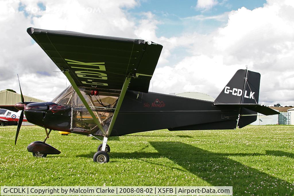G-CDLK, 2005 Best Off Skyranger Swift 912S(1) C/N BMAA/HB/452, Best Off Skyranger 912S(1) at Fishburn Airfield, UK in 2008.