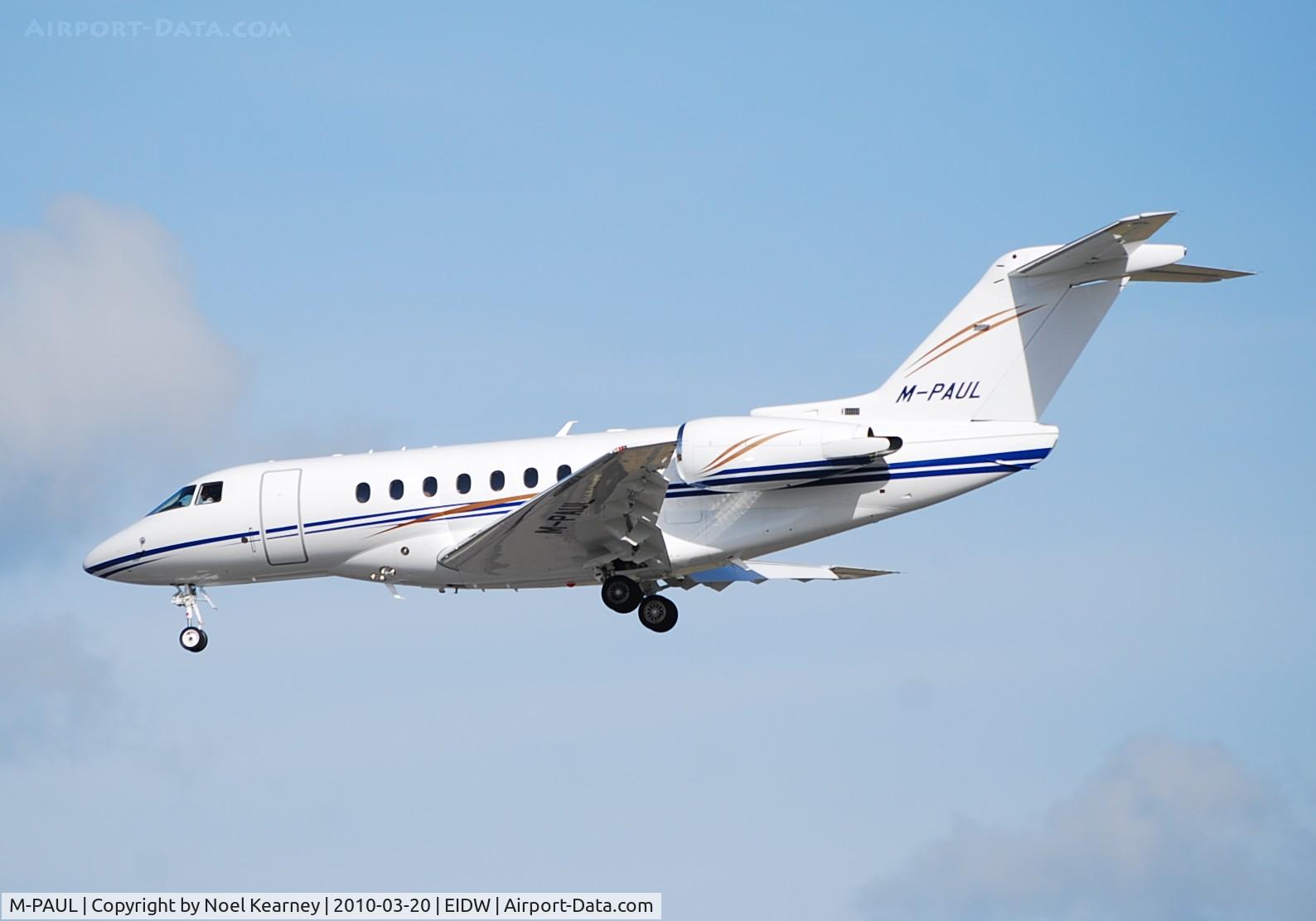 M-PAUL, 2009 Hawker Beechcraft 4000 C/N RC-34, HAWKER 4000 c/n: RC34     Landing Rwy 28