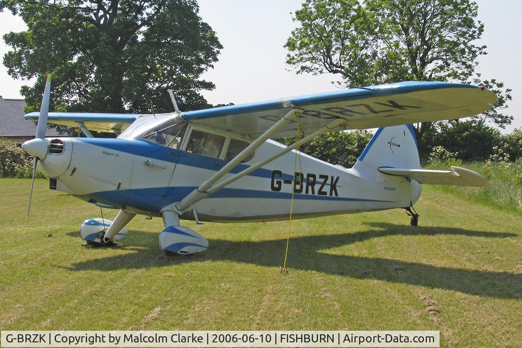 G-BRZK, 1947 Stinson 108-2 Voyager C/N 108-2846, Stinson 108-2 Voyager at Fishburn Airfield, UK in 2006.