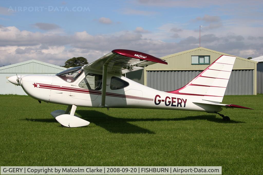 G-GERY, 2002 Stoddard-Hamilton GlaStar C/N PFA 295-13475, Stoddard-Hamilton GlaStar at Fishburn Airfield in 2008.