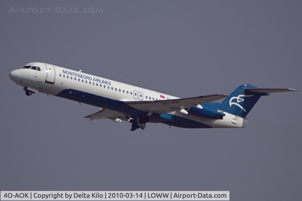 4O-AOK, 1989 Fokker 100 (F-28-0100) C/N 11272, Montenegro Airlines