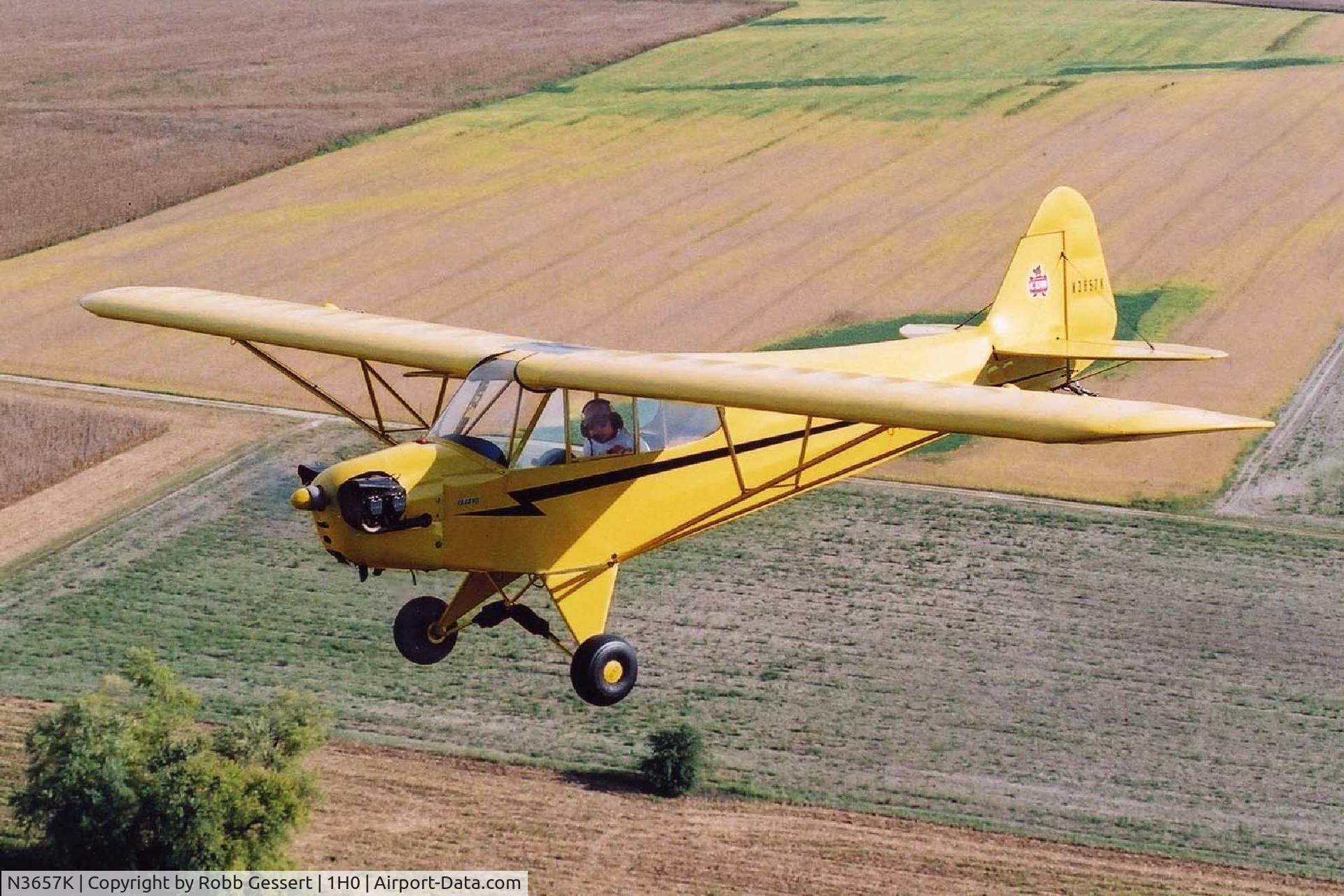 N3657K, 1946 Piper J3C-65 Cub Cub C/N 22347, N3657K in background