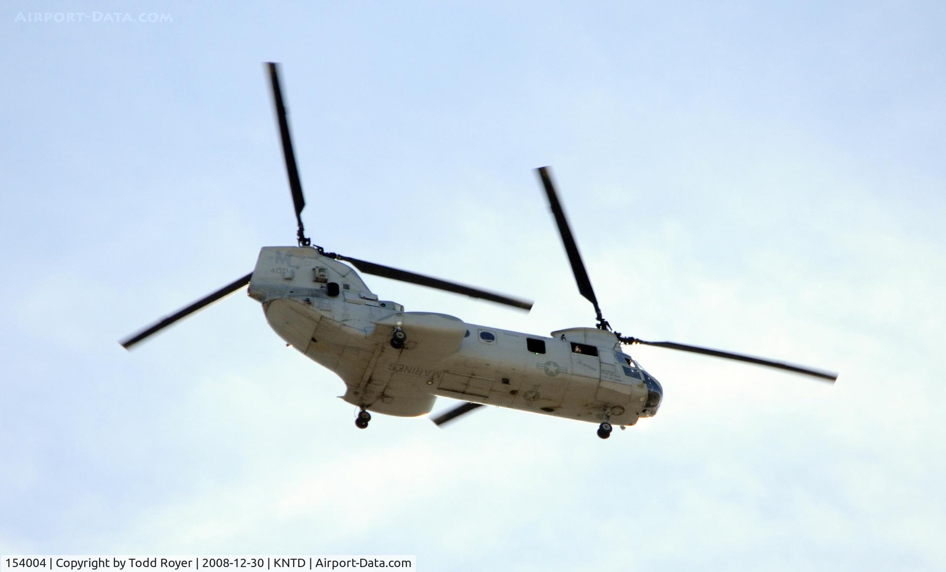 154004, Boeing Vertol CH-46E Sea Knight C/N 2355, From the backyard