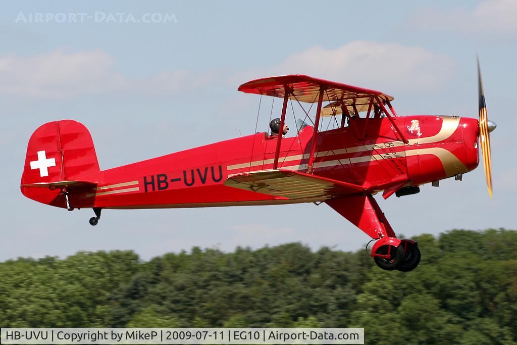 HB-UVU, 1954 CASA 1-131E Jungmann C/N 2062, Visitor to Breighton from Switzerland.
