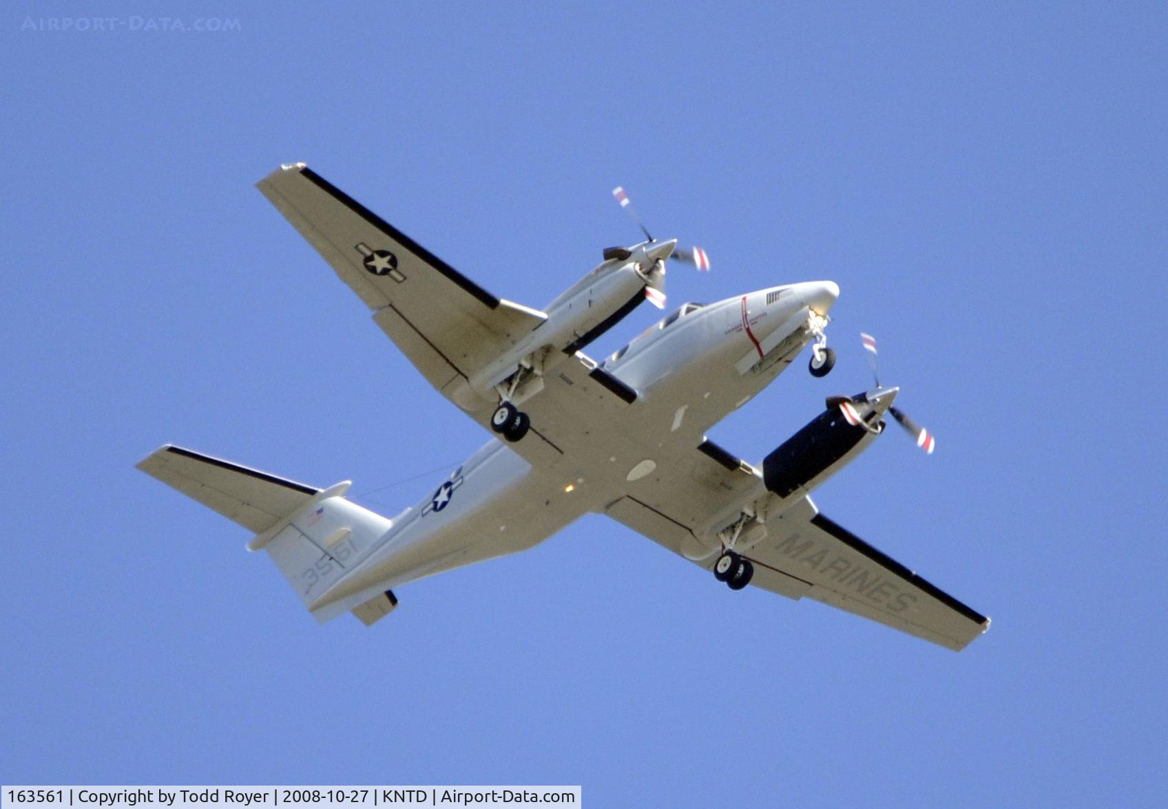 163561, Beech UC-12F Huron C/N BU-09, From the backyard