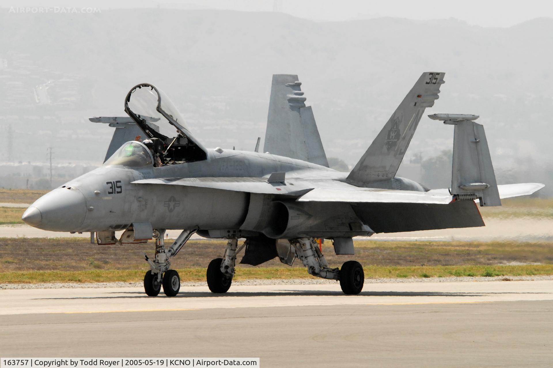 163757, 1989 McDonnell Douglas F/A-18C Hornet C/N 0835, CHINO