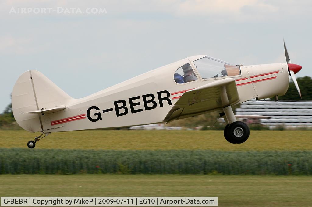 G-BEBR, 2006 Gardan GY-201 Minicab C/N PFA 1824, Climbing away from Runway 11 at Breighton.