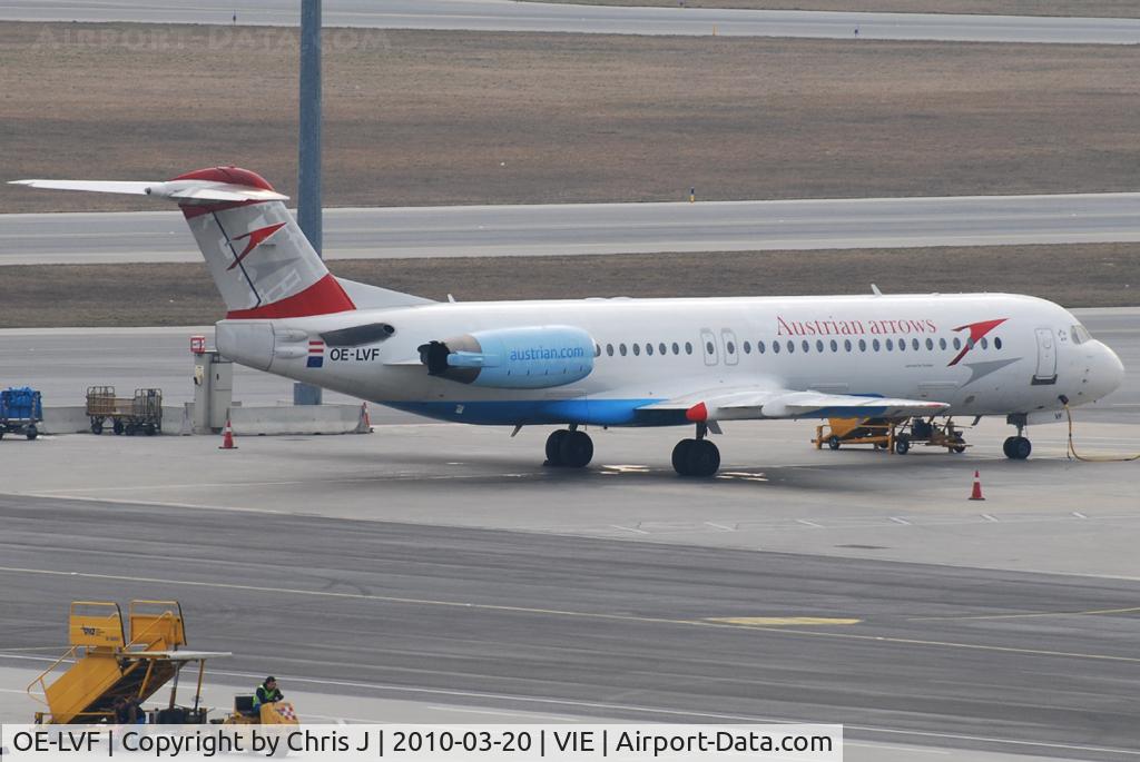 OE-LVF, 1993 Fokker 100 (F-28-0100) C/N 11483, Austrian arrows Fokker 100