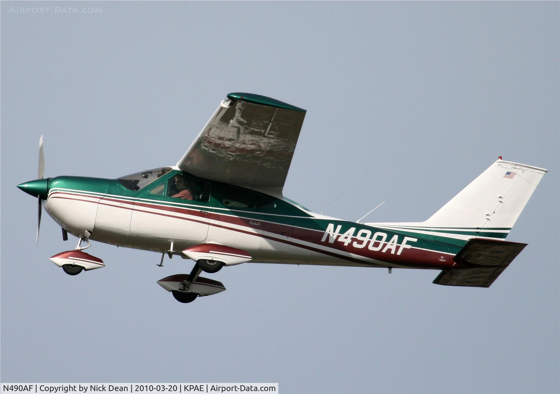 N490AF, 1970 Cessna 177B Cardinal C/N 17701493, KPAE