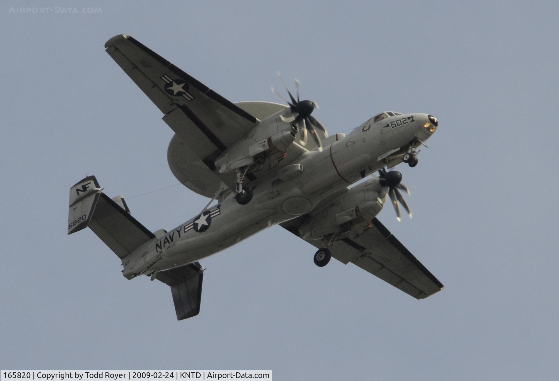 165820, Northrop Grumman E-2C Hawkeye C/N A191, From the backyard