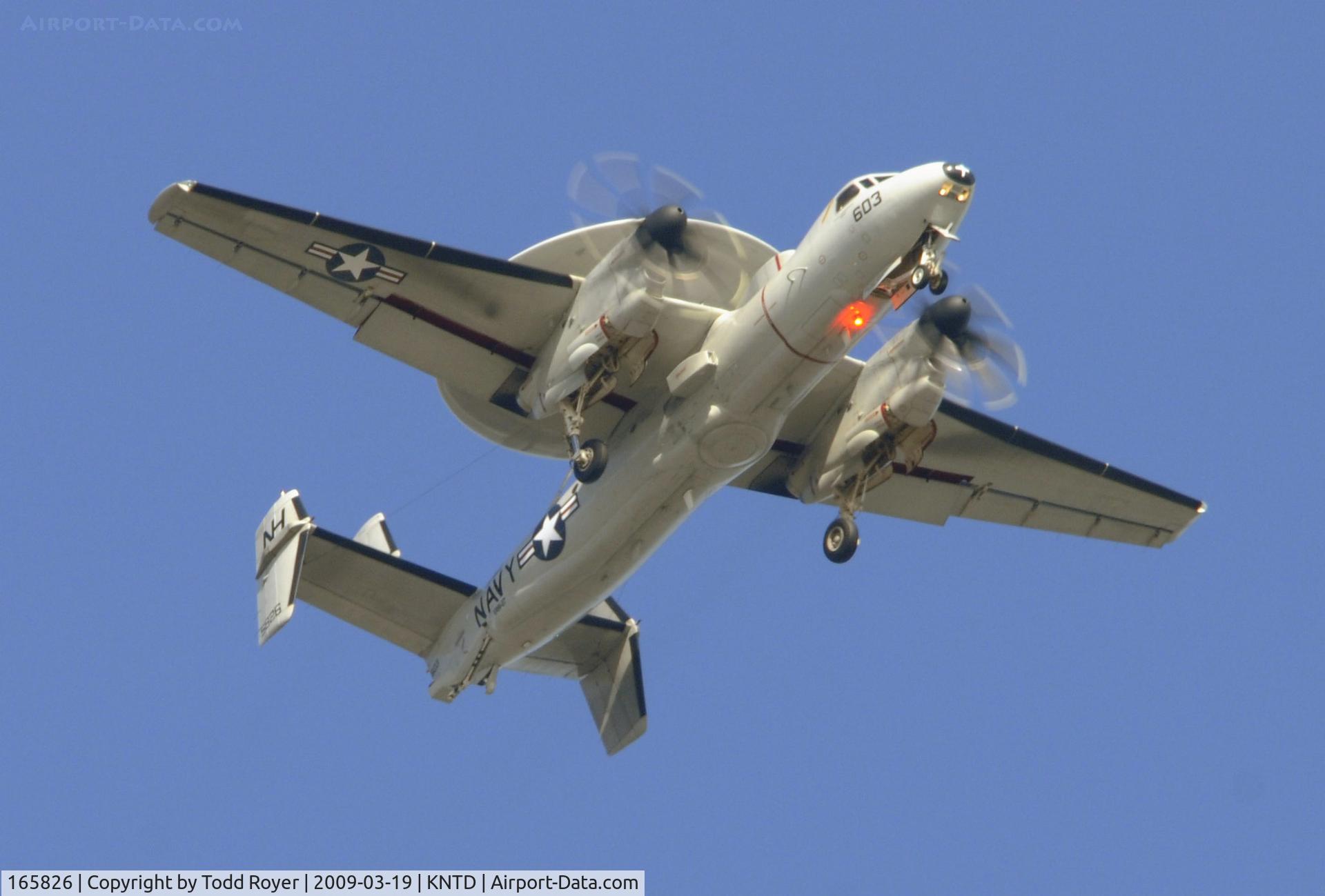 165826, Northrop Grumman E-2C Hawkeye C/N A197, From the backyard