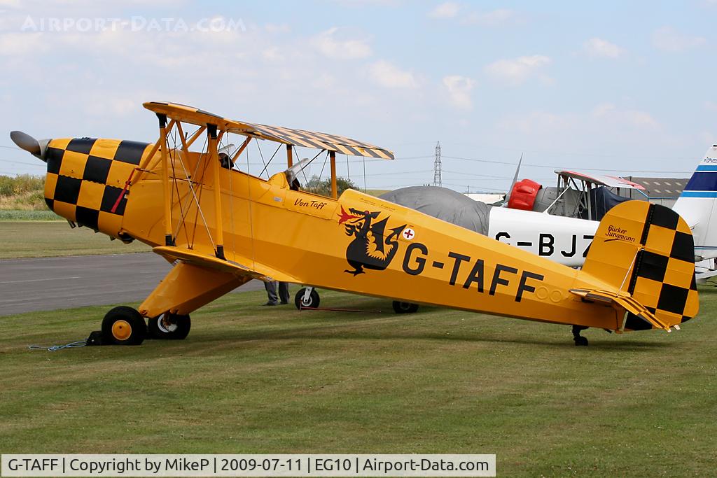 G-TAFF, 1957 CASA 1-131E Jungmann C/N 1129, Sat on the Breighton flightline.