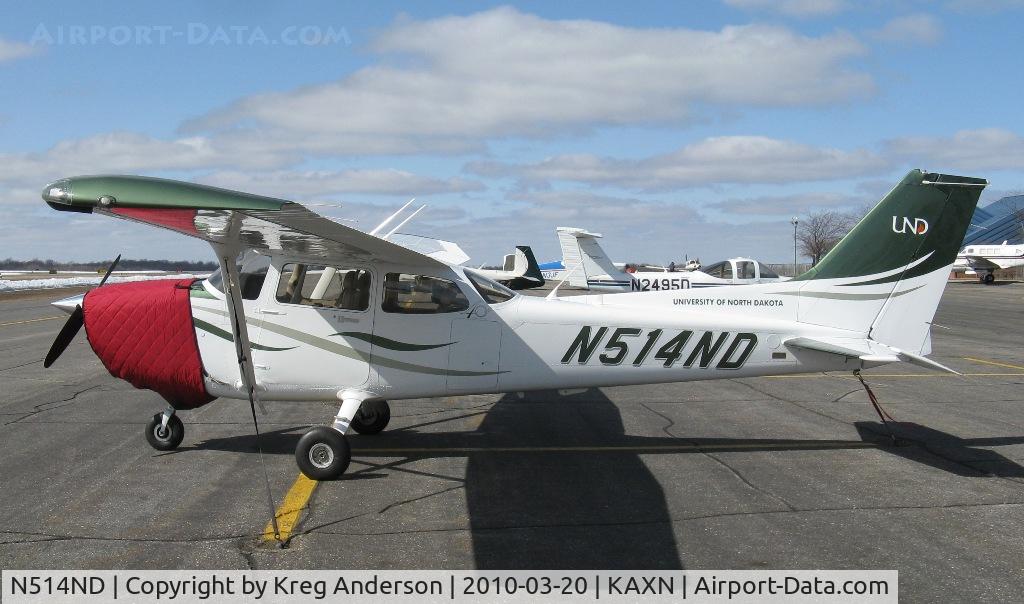 N514ND, 2008 Cessna 172S C/N 172S10765, University of North Dakota Cessna 172S Skyhawk on the ramp.