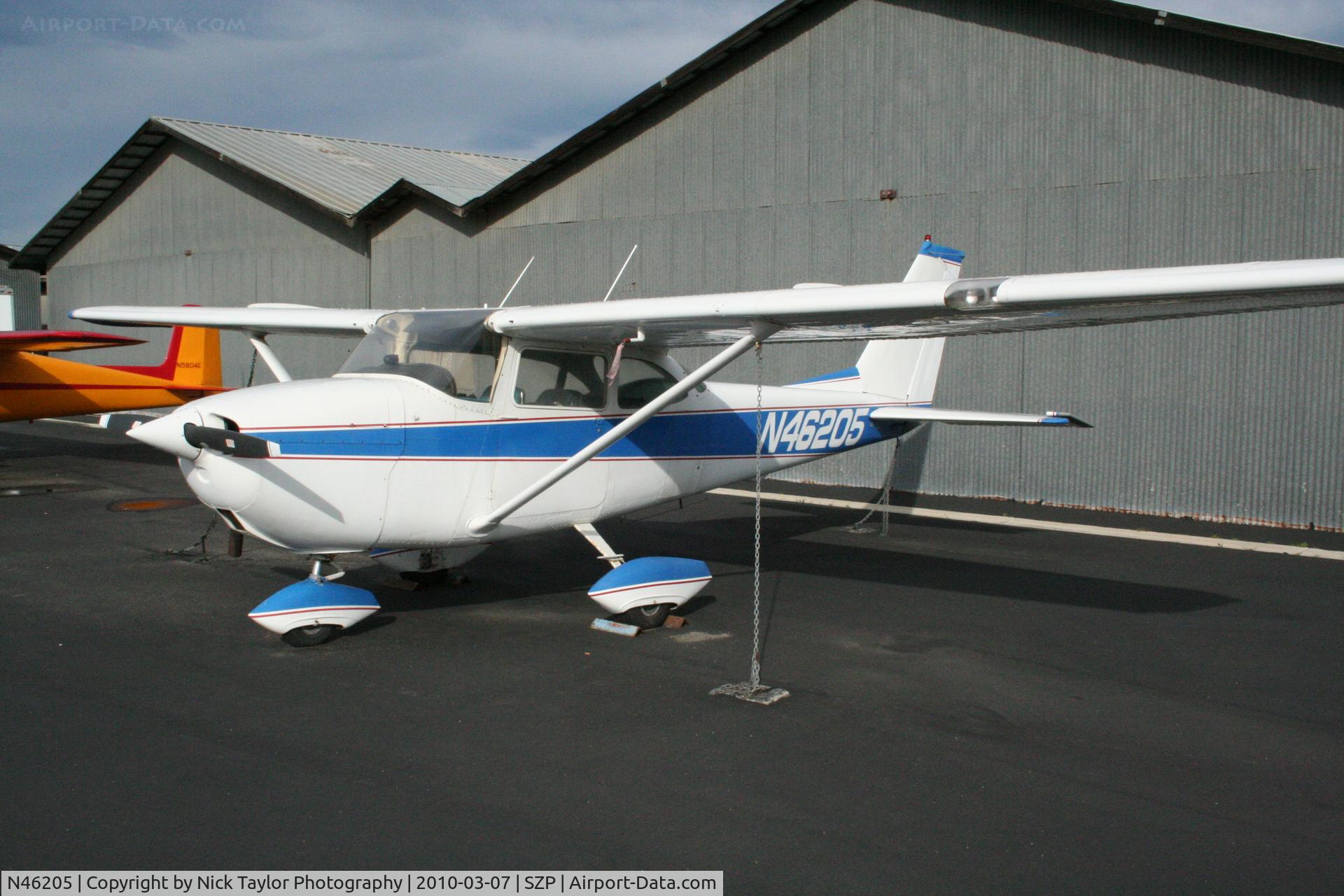 N46205, 1968 Cessna 172I C/N 17257107, Parked at SZP
