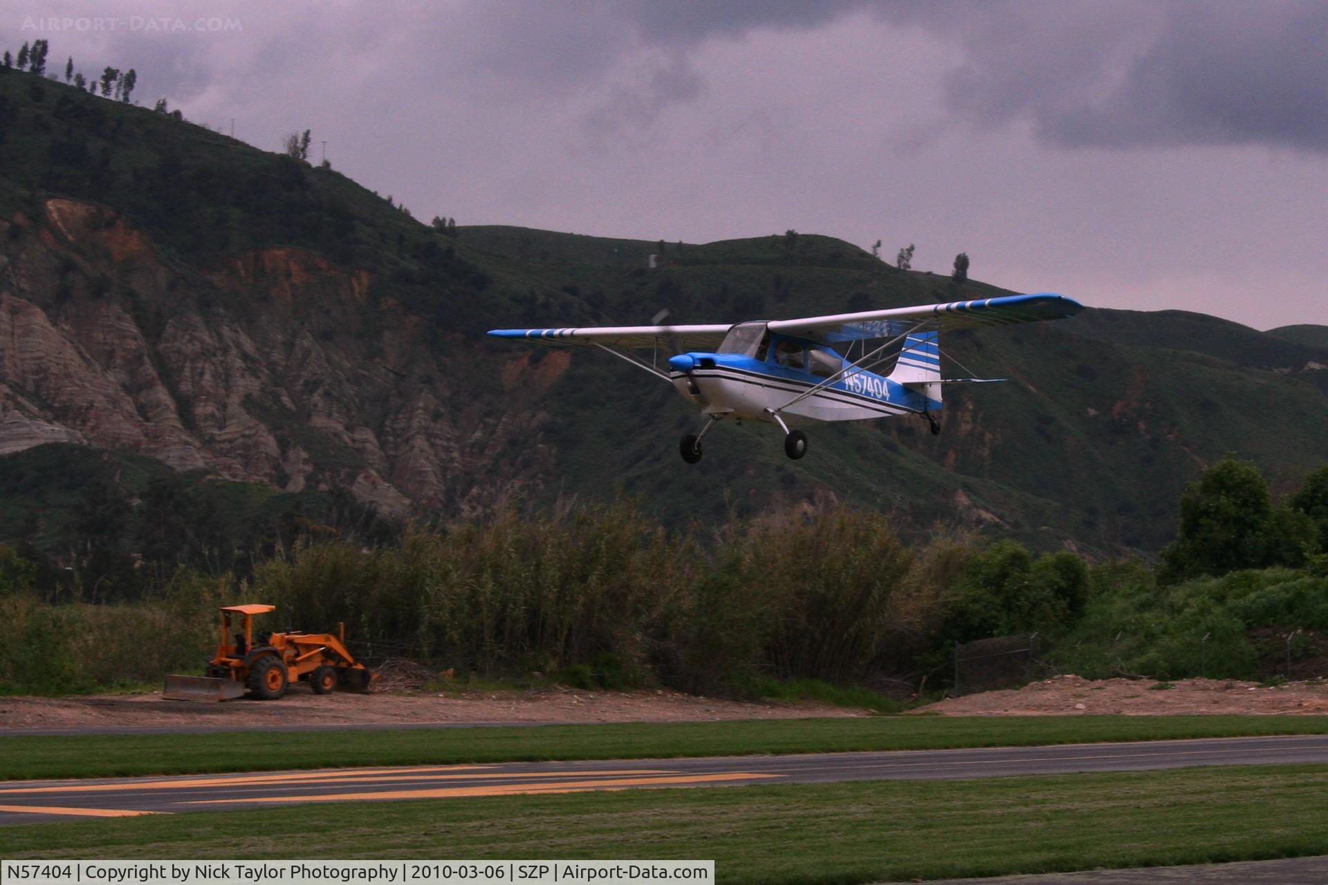 N57404, 1973 Bellanca 7ECA Citabria C/N 940-73, Landing RWY 4