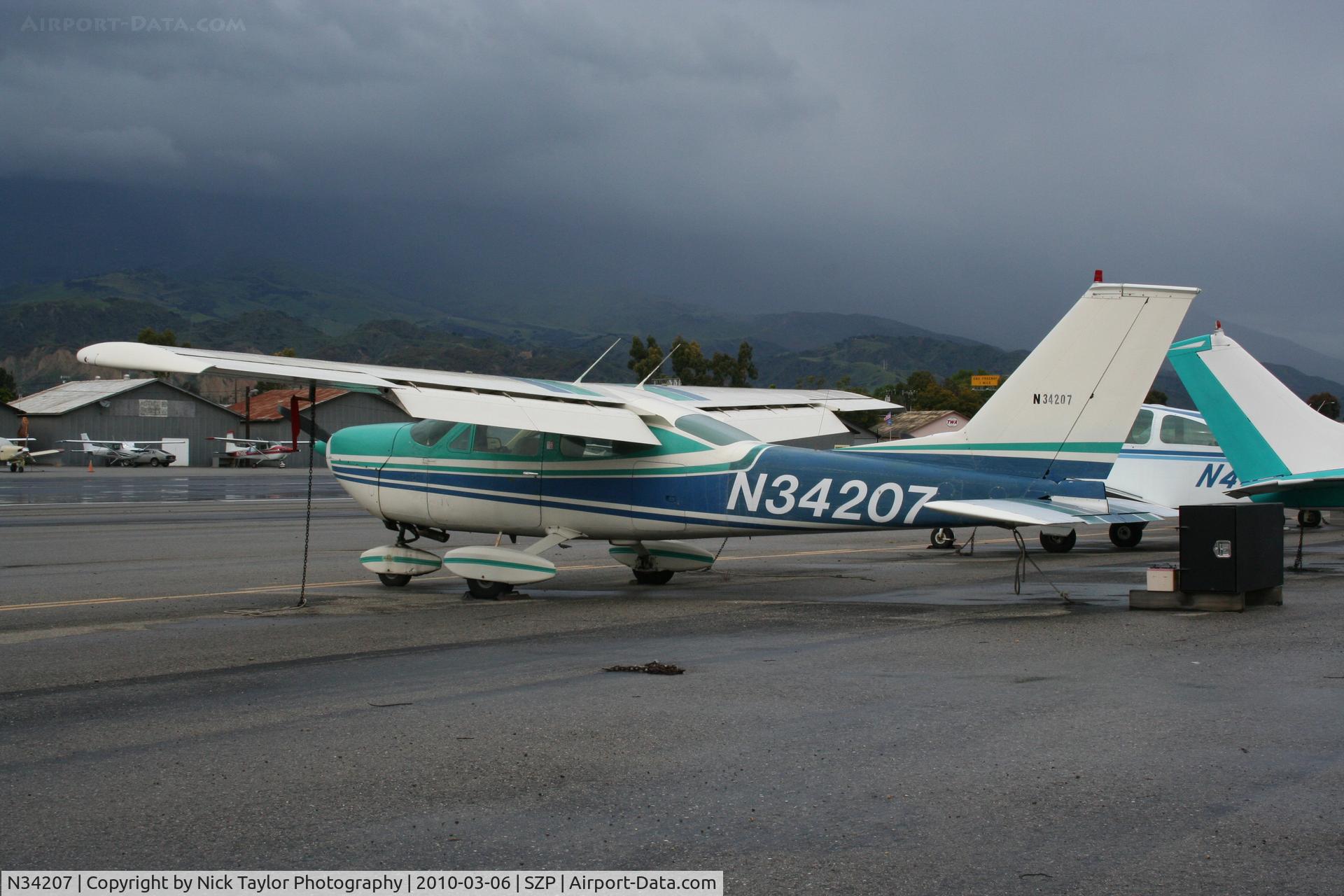 N34207, 1972 Cessna 177B Cardinal C/N 17701705, After the downpour. It flew later in the day.