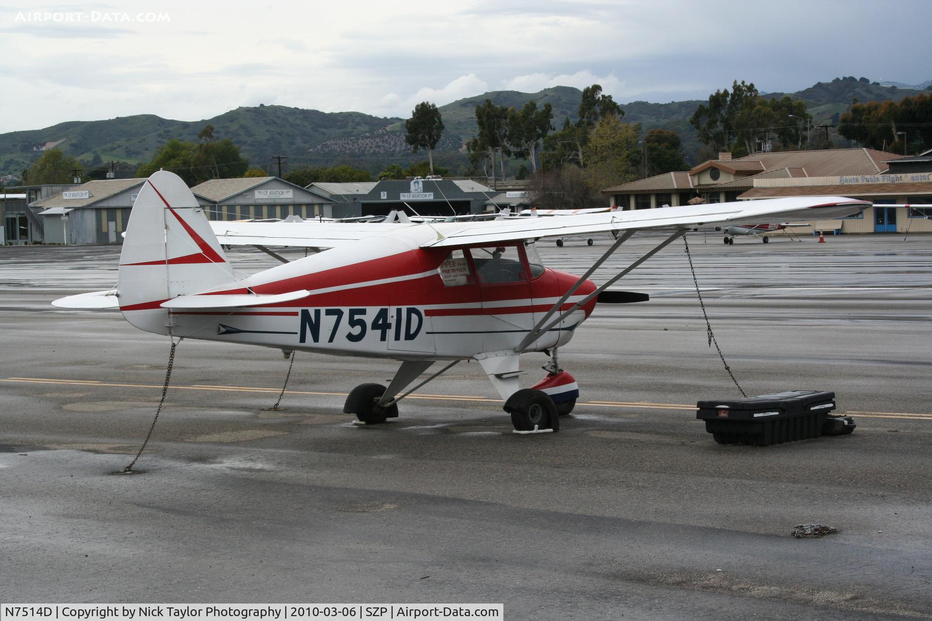 N7514D, 1957 Piper PA-22-150 C/N 22-5242, Tri-Pacer