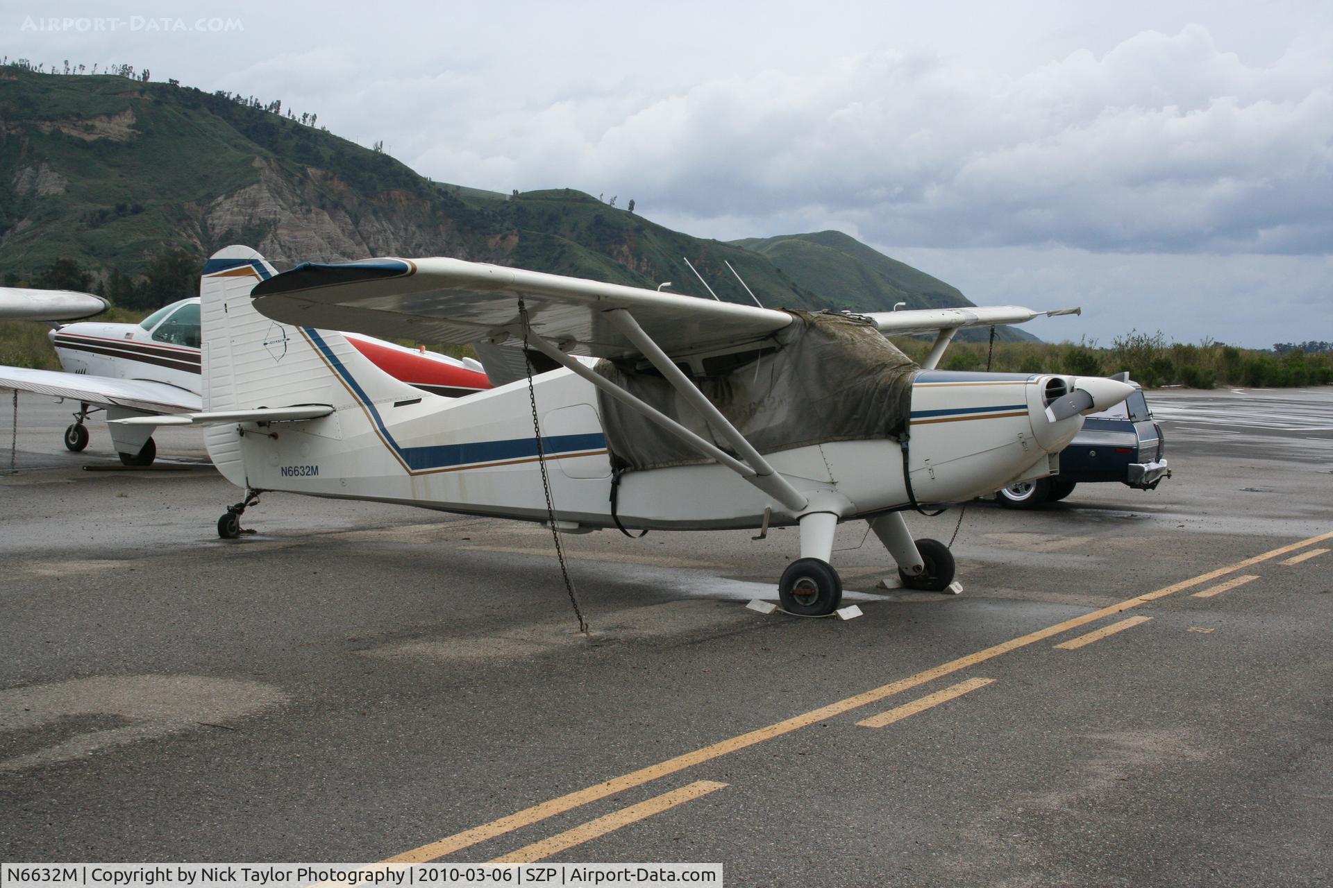 N6632M, 1948 Stinson 108-3 Voyager C/N 108-4632, 48 Stinson in the rain