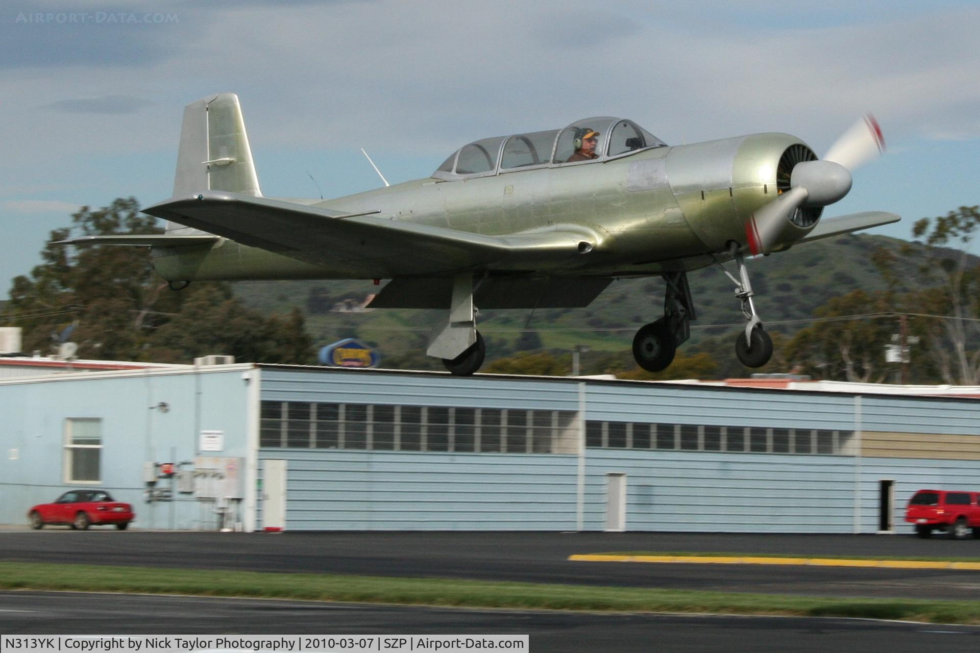 N313YK, 1964 Nanchang CJ-6A C/N 1032013, Landing RWY 4 1st Sunday
