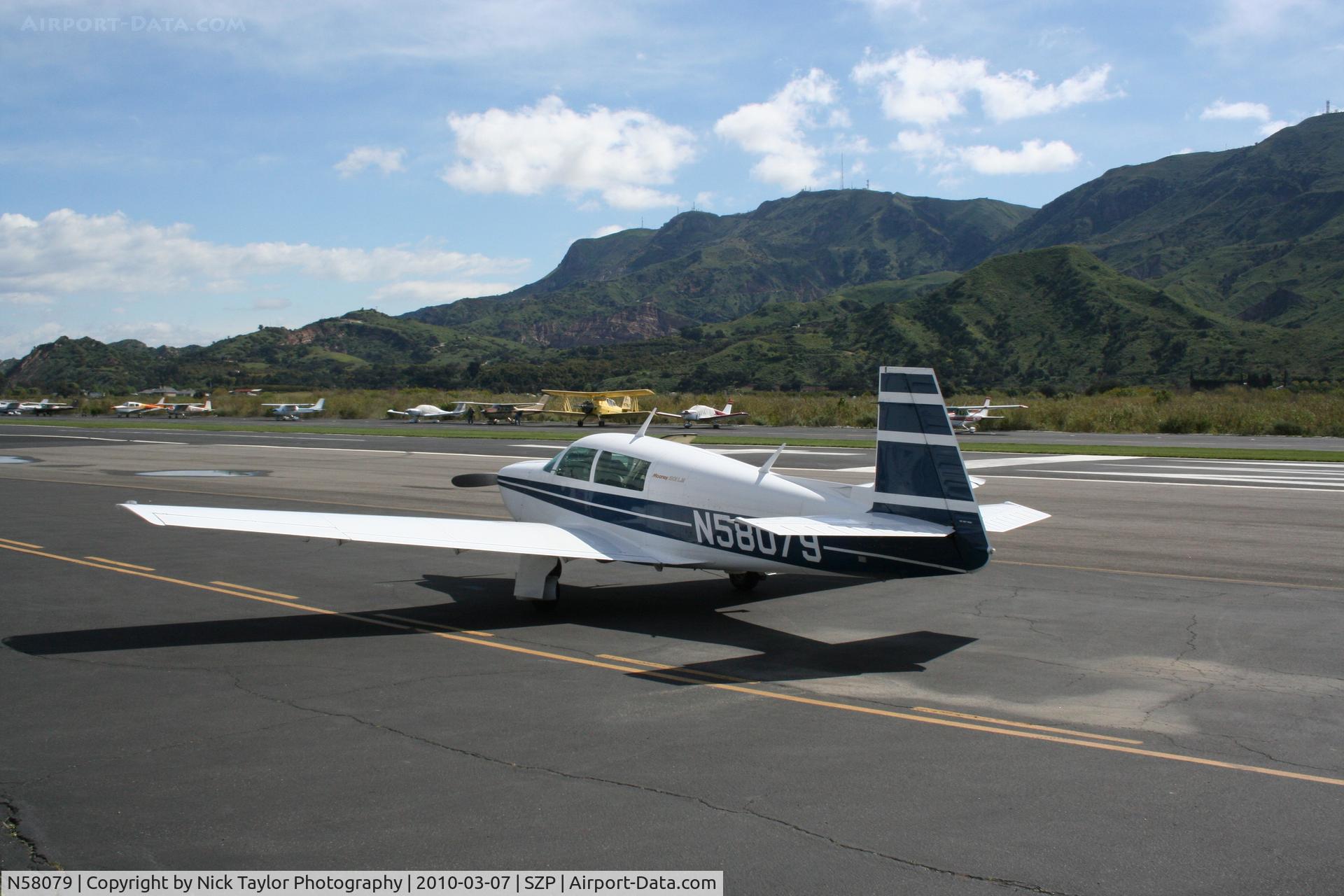 N58079, Mooney M20J 201 C/N 24-1638, About to go for a ride