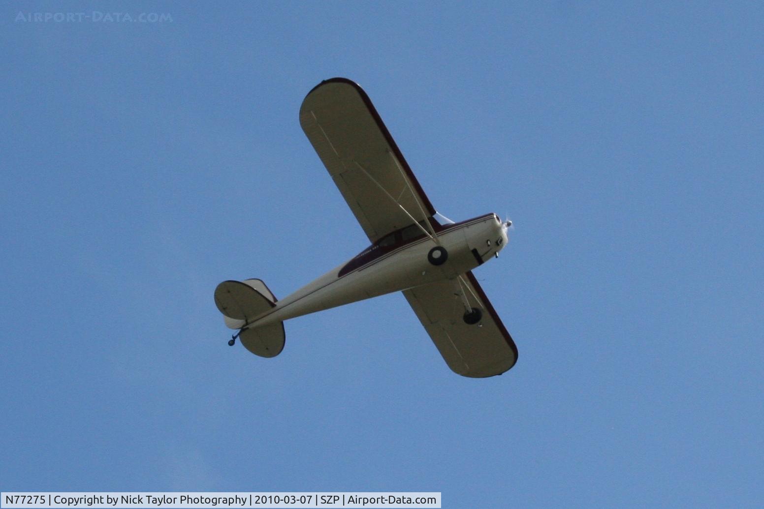 N77275, 1946 Cessna 140 C/N 11488, Taking off RWY 22