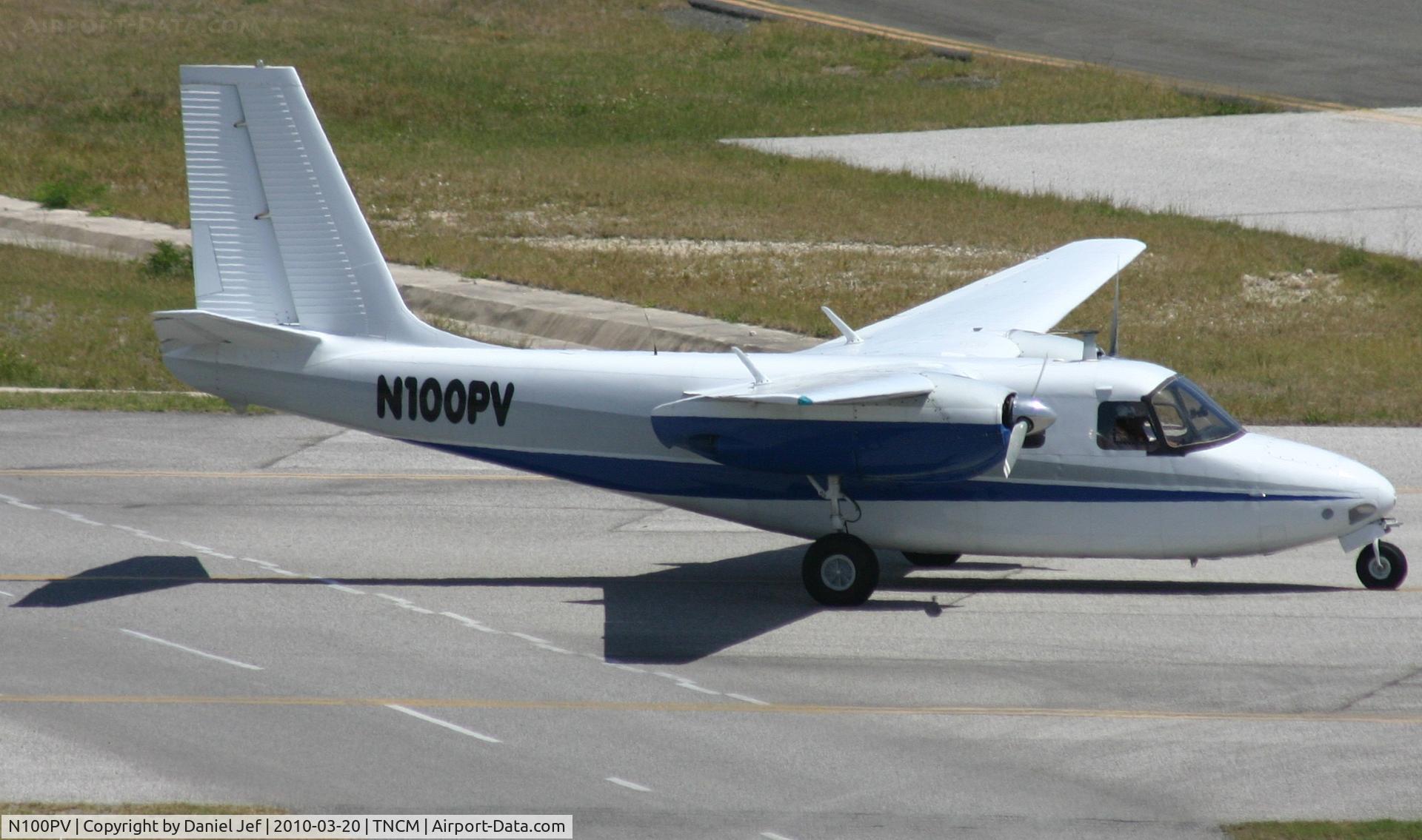 N100PV, 1959 Aero Commander 500 C/N 784, N100PV taxing via the bypass to the holding point Bravo