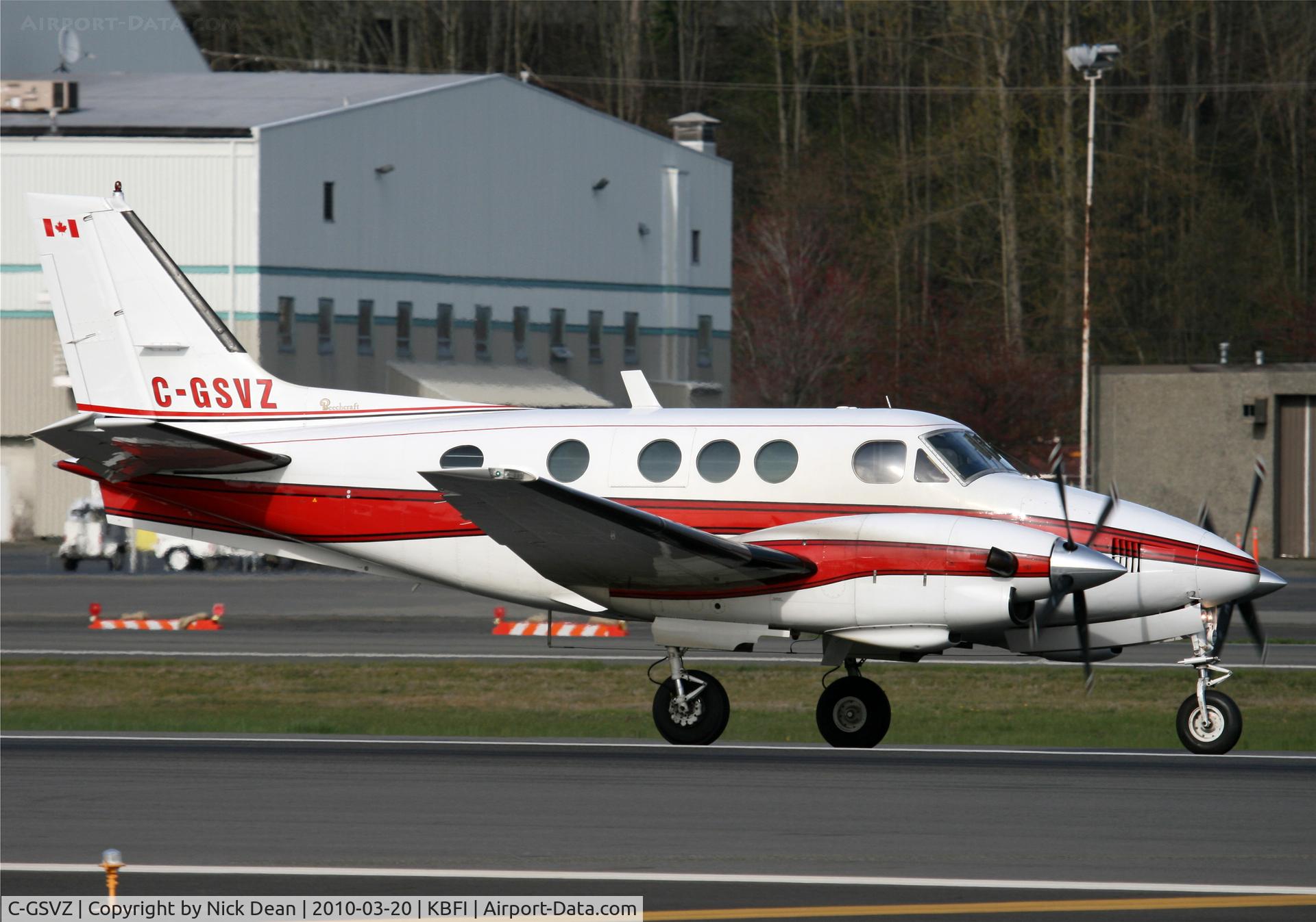 C-GSVZ, 1975 Beech E90 King Air C/N LW-156, KBFI