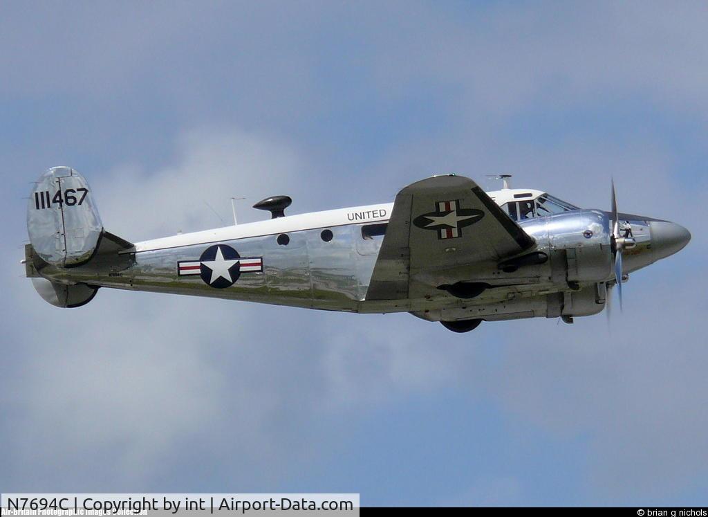 N7694C, 1951 Beech C-45G Expeditor C/N AF-24, t/o