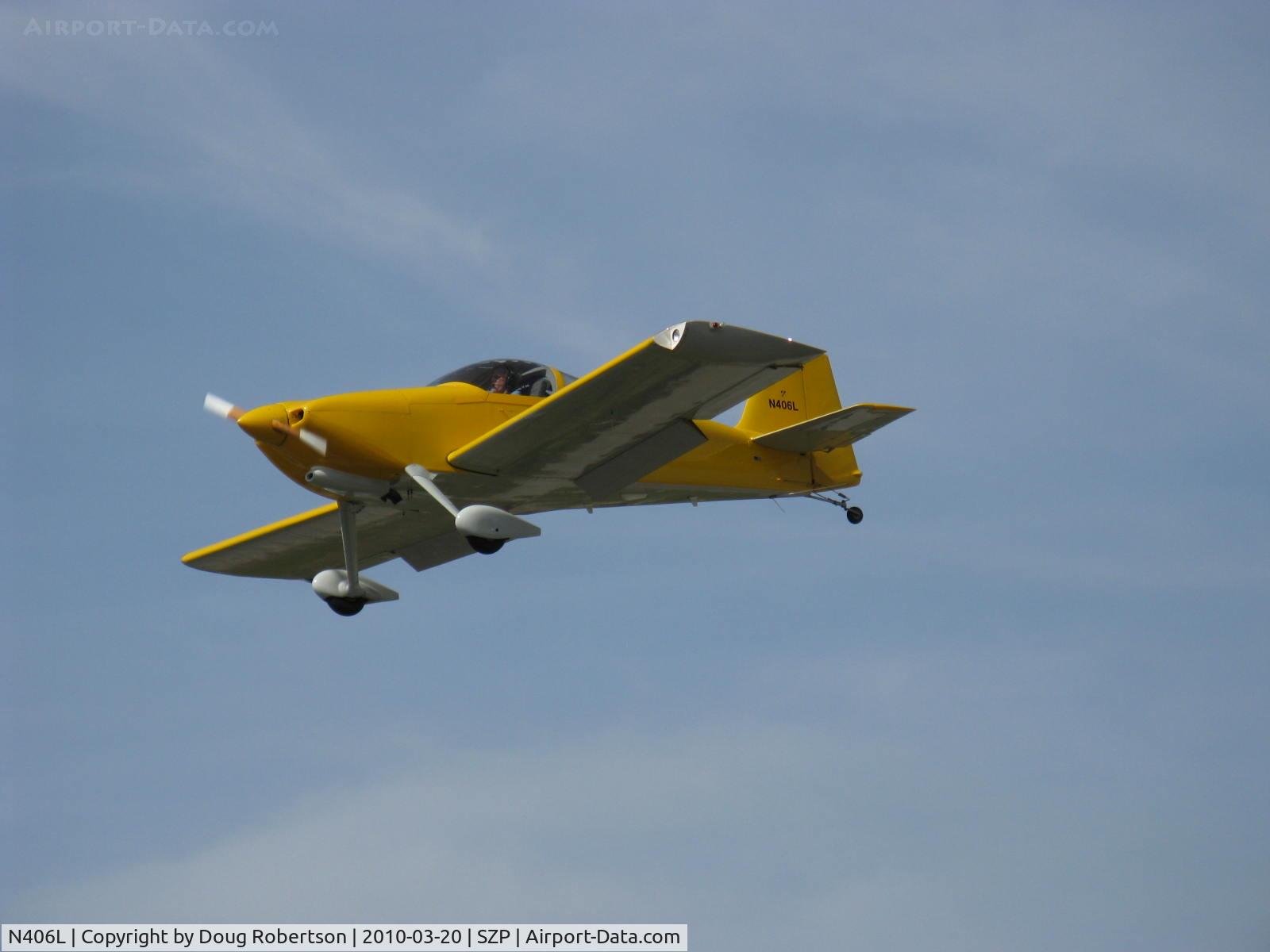 N406L, 2008 Vans RV-6 C/N 936, Provo PROVO 6, Lycoming O-320 160 Hp, on final Rwy 22