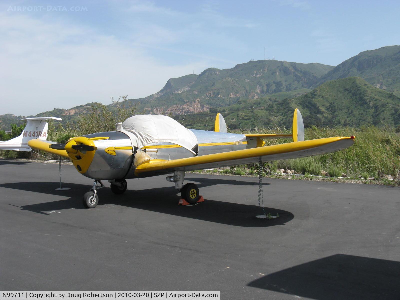 N99711, 1946 Erco 415D Ercoupe C/N 2334, 1946 ERCO ERCOUPE 415-D, Continental O-200 100 Hp upgrade