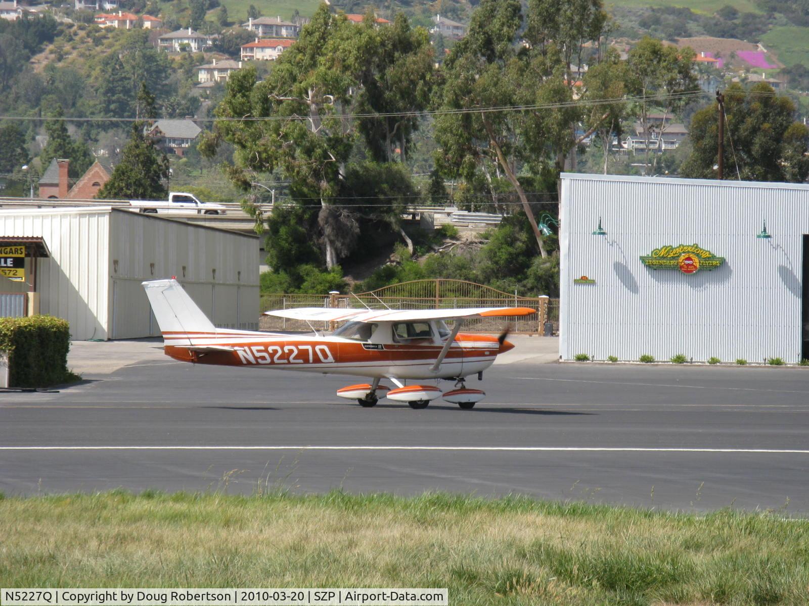 N5227Q, 1971 Cessna 150L C/N 15073127, 1971 Cessna 150L COMMUTER, Continental O-200 100 Hp, taxi