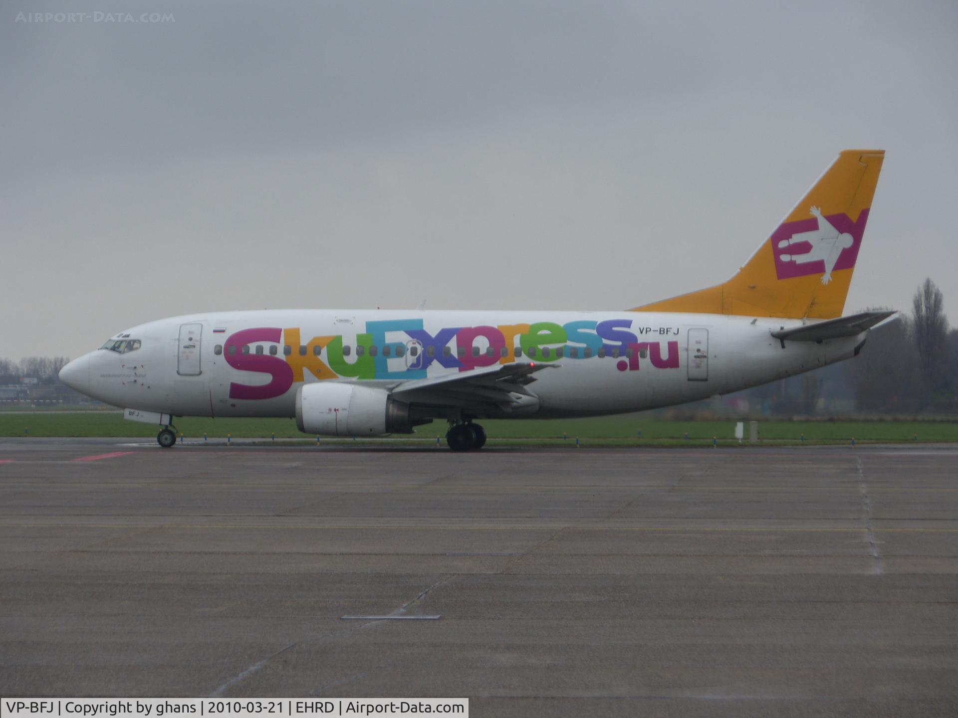 VP-BFJ, 1990 Boeing 737-5L9 C/N 24859, A very nice visitor @ Rotterdam The Hague Airport