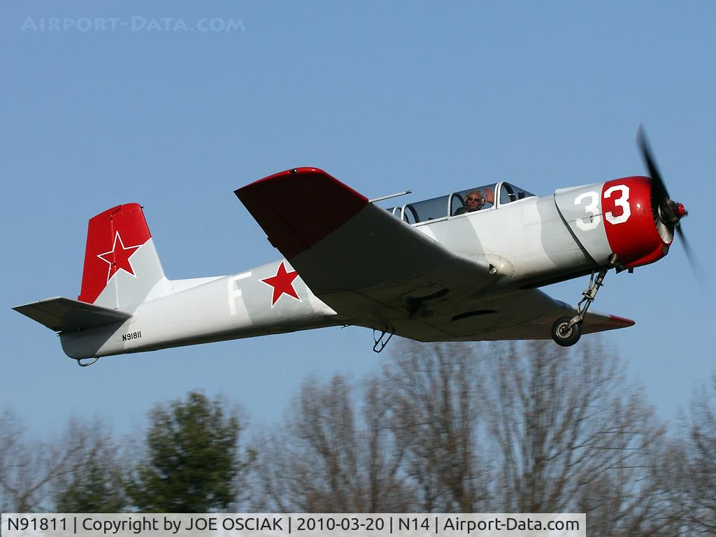 N91811, 1972 Nanchang CJ-6A C/N 2432071, Leaving N14
