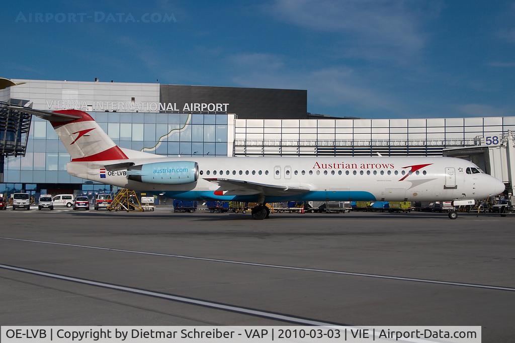 OE-LVB, 1994 Fokker 100 (F-28-0100) C/N 11502, Austrian Arrows Fokker 100