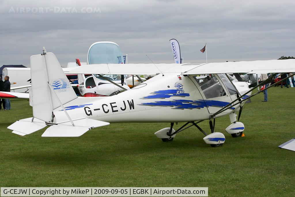 G-CEJW, 2006 Comco Ikarus C42 Cyclone FB80 C/N 0612-6860, Sywell Revival 2009.