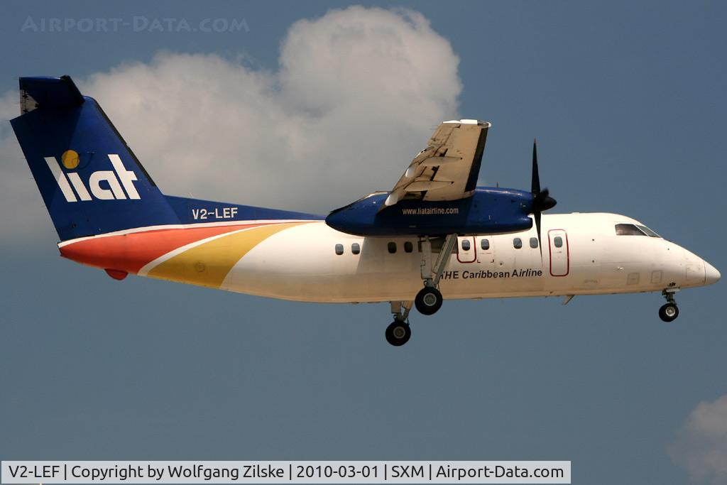 V2-LEF, 1989 De Havilland Canada DHC-8-103 Dash 8 C/N 144, visitor