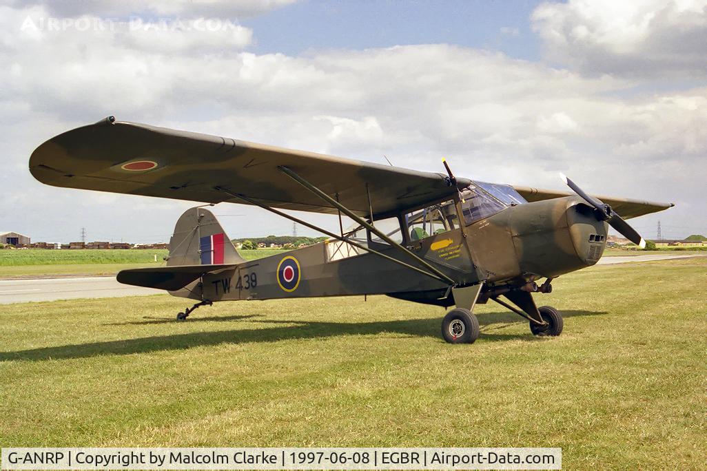 G-ANRP, 1945 Taylorcraft J Auster 5 C/N 1789, Taylorcraft J Auster Mk5. As TW439 of the Royal Air Force at Breighton Airfield, UK in 1997.