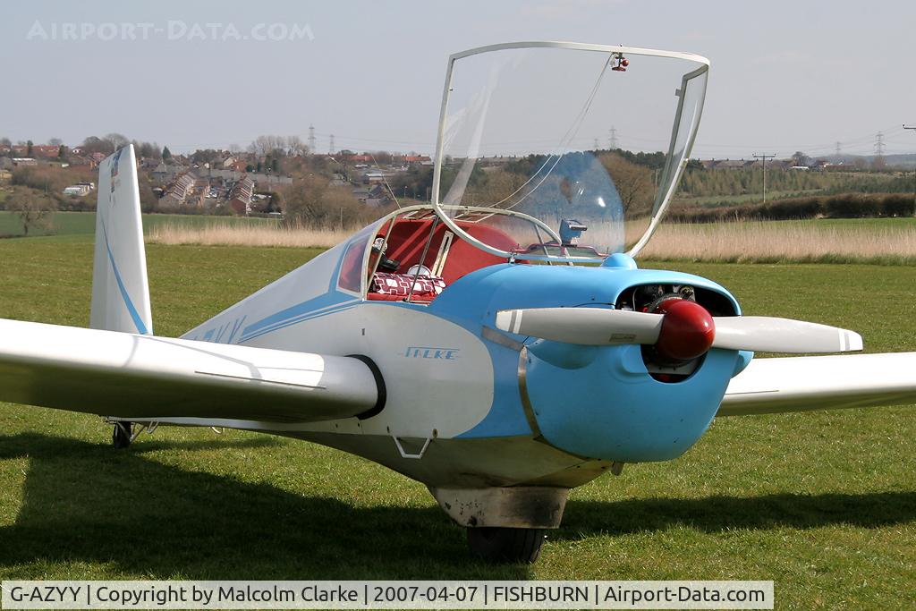 G-AZYY, 1972 Slingsby T-61A Falke C/N 1770, Slingsby T-61A Falke at Fishburn Airfield in 2007.